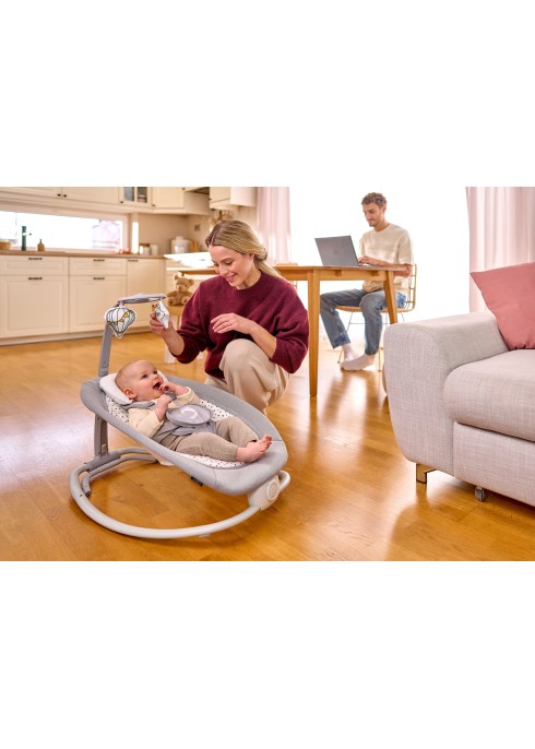 Lionelo Pascal Grey Dove — leżaczek bujaczek