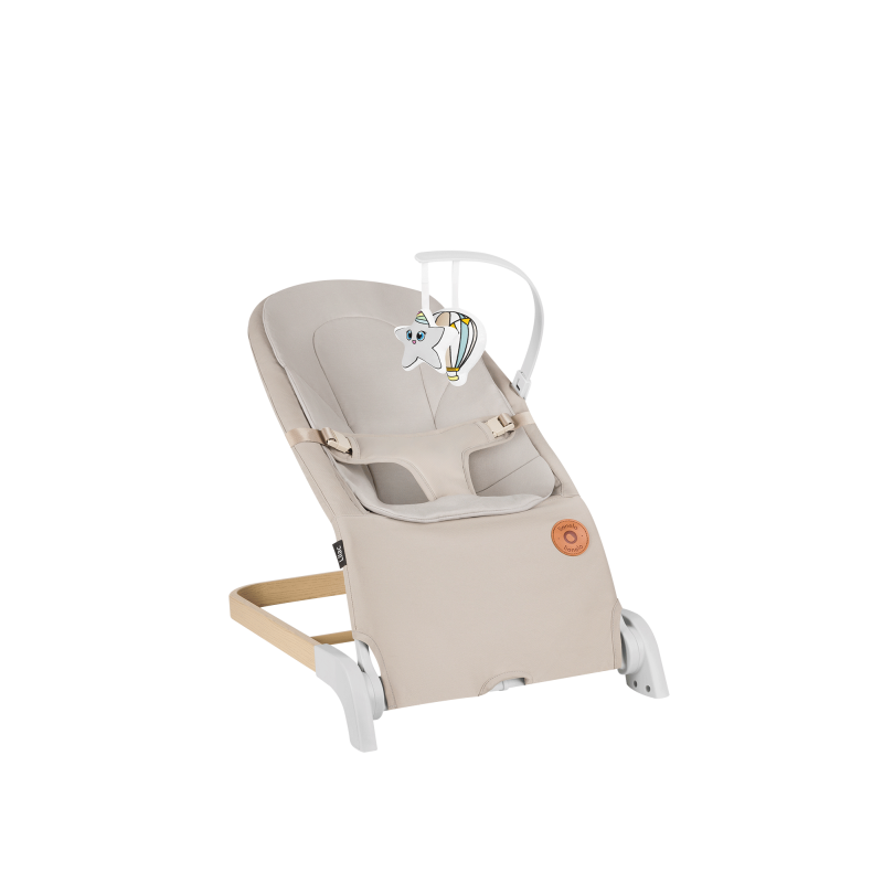 Lionelo Lilac Beige Sand — Leżaczek bujaczek | Opinie i cena