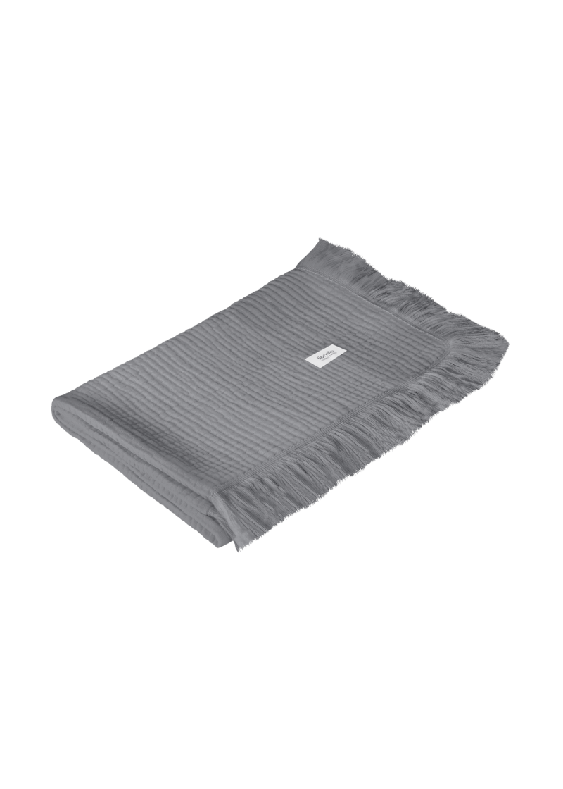 Kocyk niemowlęcy Muslin Blanket Grey - Lionelo