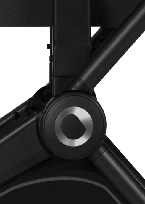 Wózek 2w1, gondola + spacerówka, amortyzowany - Mika Plus Black Onyx - Lionelo