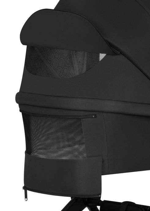 Wózek 2w1, gondola + spacerówka, amortyzowany - Mika Plus Black Onyx - Lionelo