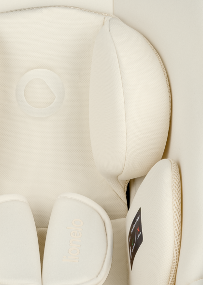 Fotelik samochodowy z bazą ISOFIX Lionelo Astrid i-Size Set Beige Cream - Zestaw 40-87 cm