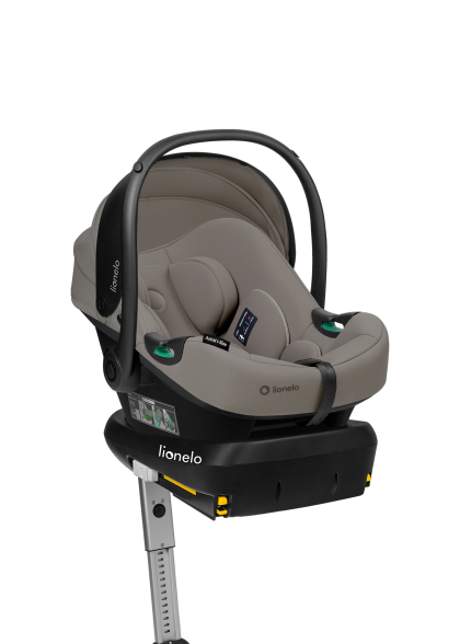 Fotelik samochodowy z bazą ISOFIX Lionelo Astrid i-Size Set Beige Taupe - Zestaw 40-87 cm