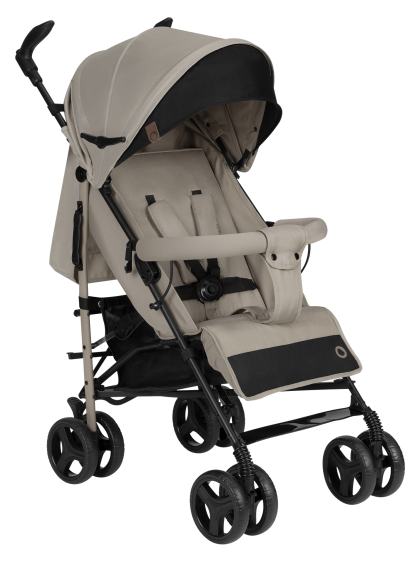 Wózek spacerowy Lionelo Irma Beige Sand - Lekka parasolka do 15 kg