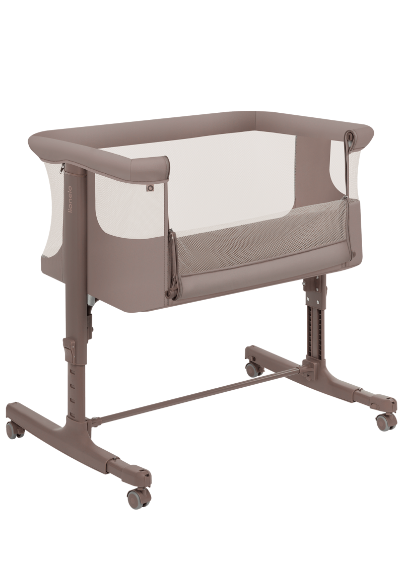 Łóżeczko dostawne 3w1 Lionelo Aurora Beige Taupe - Z funkcją kołyski