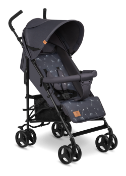 Wózek spacerowy lekki 7 kg, składany, do 15 kg - Elia Grey White - Lionelo