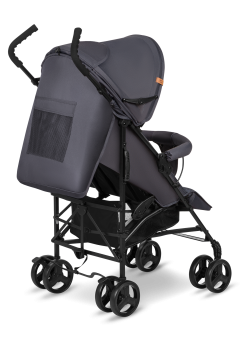 Wózek spacerowy lekki 7 kg, składany, do 15 kg - Elia Grey White - Lionelo