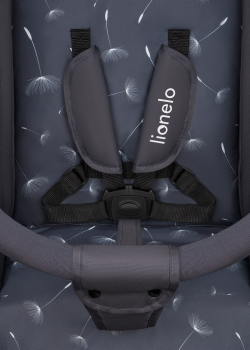 Wózek spacerowy lekki 7 kg, składany, do 15 kg - Elia Grey White - Lionelo