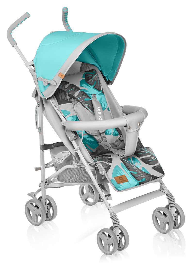 Wózek spacerowy lekki 7 kg, składany, do 15 kg - Elia Tropical Turquoise - Lionelo