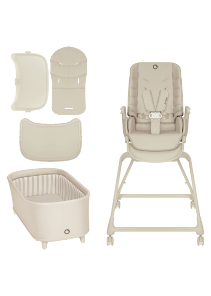 Krzesełko do karmienia 3w1 Lionelo Maddie Set Beige - Krzesełko, leżaczek i łóżeczko
