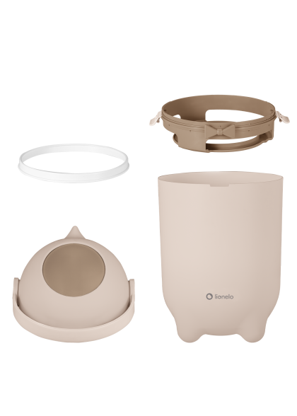 Kosz na pieluchy szczelny 10 l Purebin Beige Sand premium