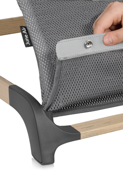 Leżaczek bujaczek June Air Grey Graphite - Lionelo