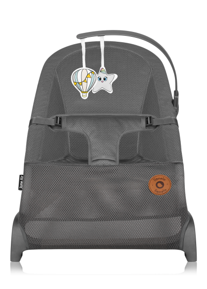 Leżaczek bujaczek June Air Grey Graphite - Lionelo