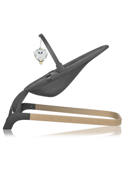 Leżaczek bujaczek June Air Grey Graphite - Lionelo