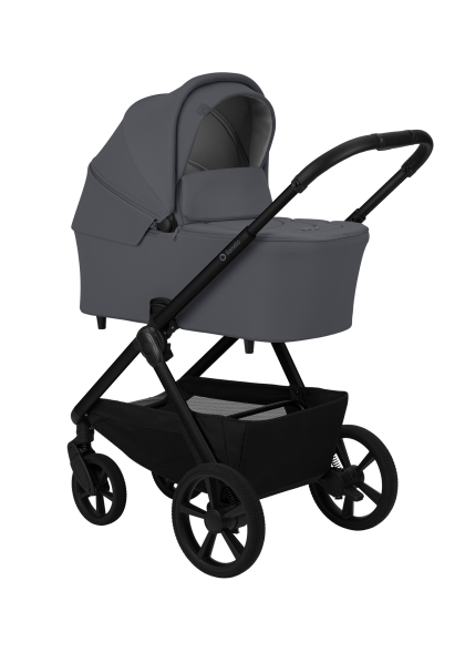Wózek 3 w 1 i-Size z oddychającym materacem Carmine Grey Stone