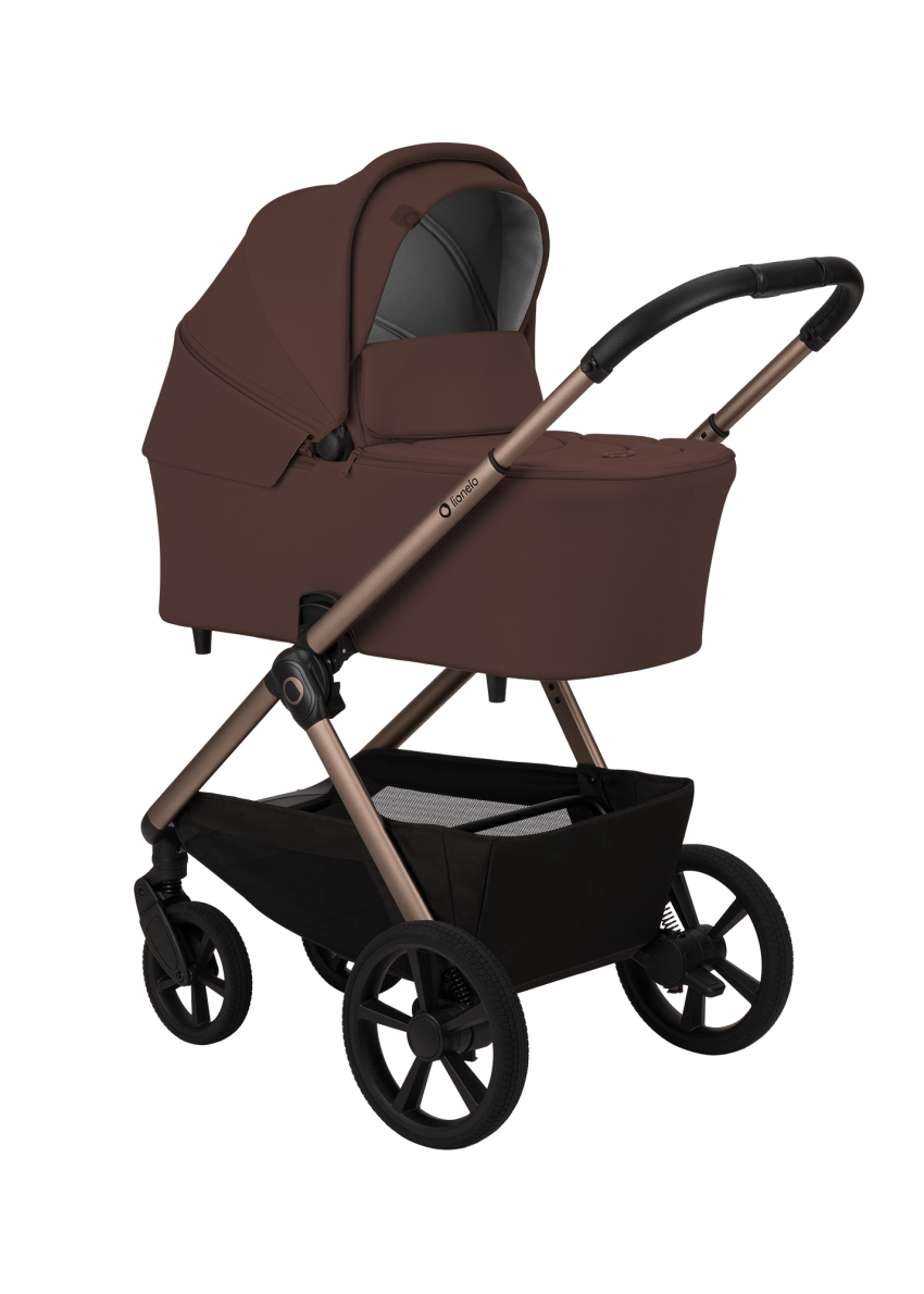 Wózek 3 w 1 i-Size z płynną jazdą Carmine Brown Chocolate