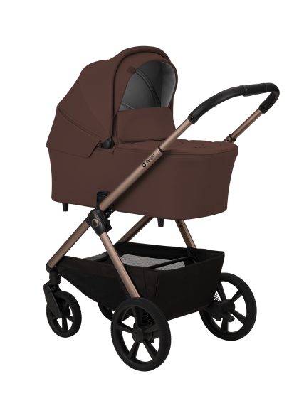 Wózek 3 w 1 i-Size z płynną jazdą Carmine Brown Chocolate