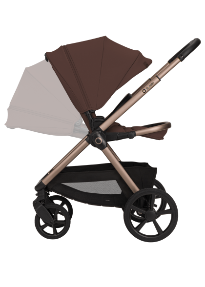 Wózek 3 w 1 i-Size z płynną jazdą Carmine Brown Chocolate