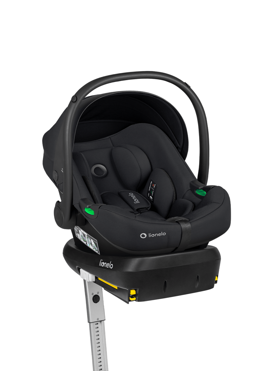 Fotelik z bazą ISOFIX Astrid i-Size Set Black Onyx - Lionelo