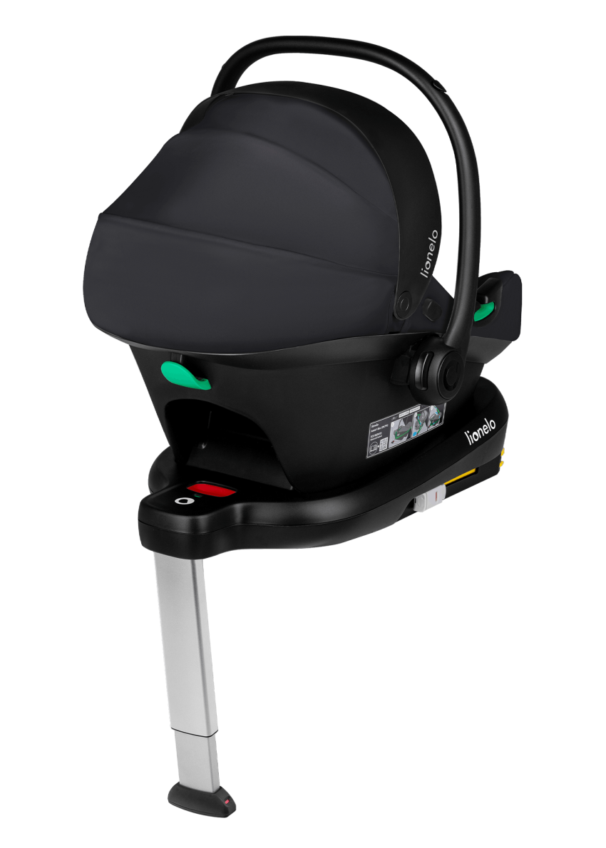 Fotelik z bazą ISOFIX Astrid i-Size Set Black Onyx - Lionelo