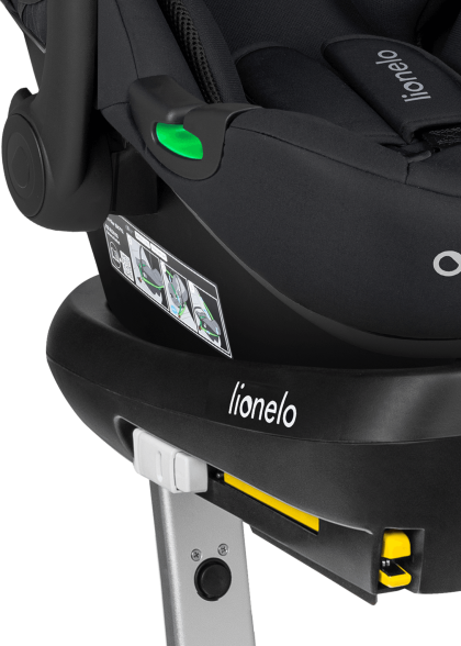 Fotelik z bazą ISOFIX Astrid i-Size Set Black Onyx - Lionelo