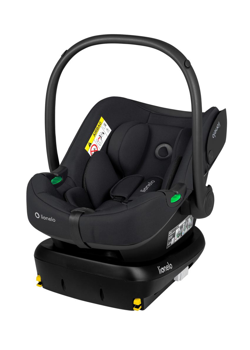 Fotelik z bazą ISOFIX Astrid i-Size Set Black Onyx - Lionelo