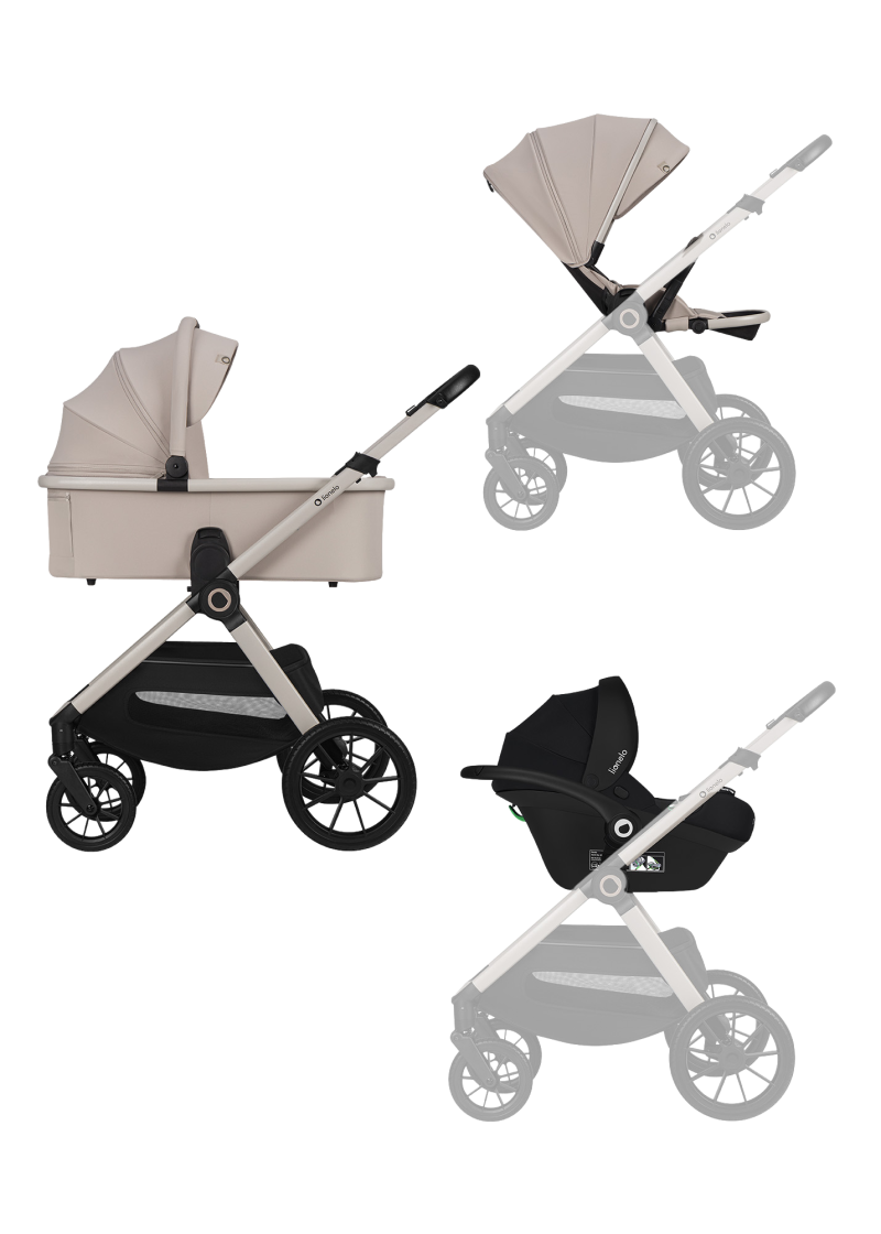 Wózek wielofunkcyjny Lionelo Layla 3w1 Beige Sand