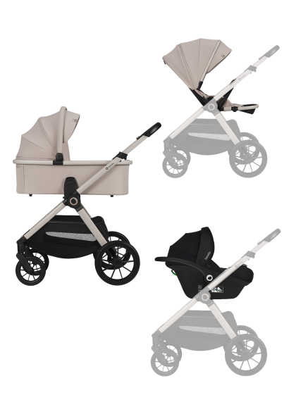 Wózek wielofunkcyjny Lionelo Layla 3w1 Beige Sand