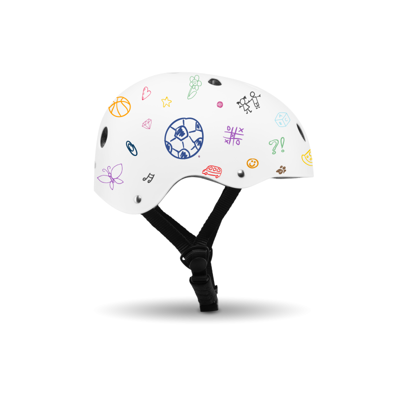 Lionelo Helmet White —  Kask rowerowy