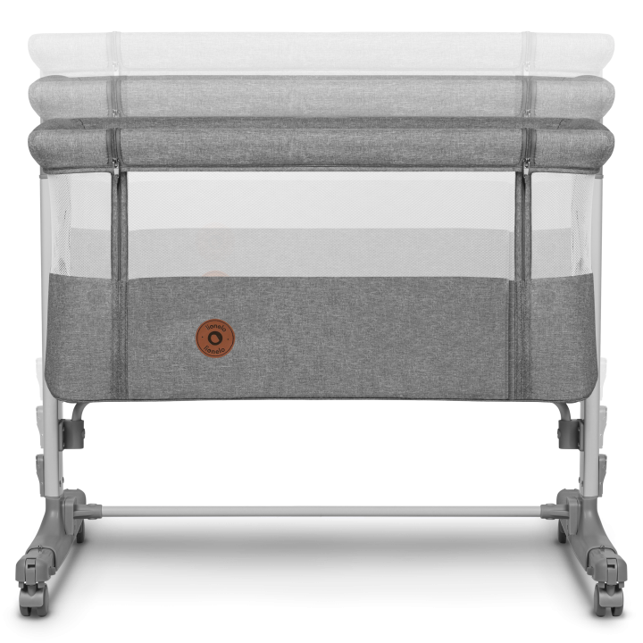 Lionelo Aurora Grey Concrete —  łóżeczko dostawne 3 w 1