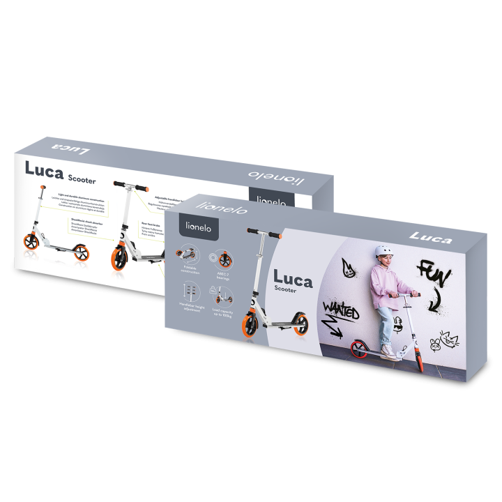 Lionelo Luca Orange/White — Hulajnoga