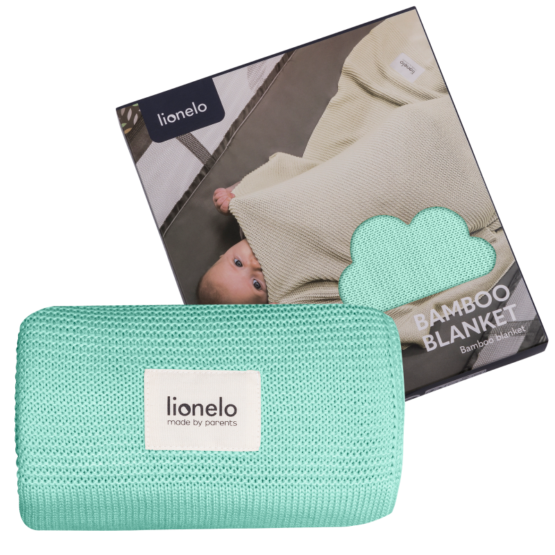 Lionelo Bamboo Blanket Green Mint — Kocyk bambusowy