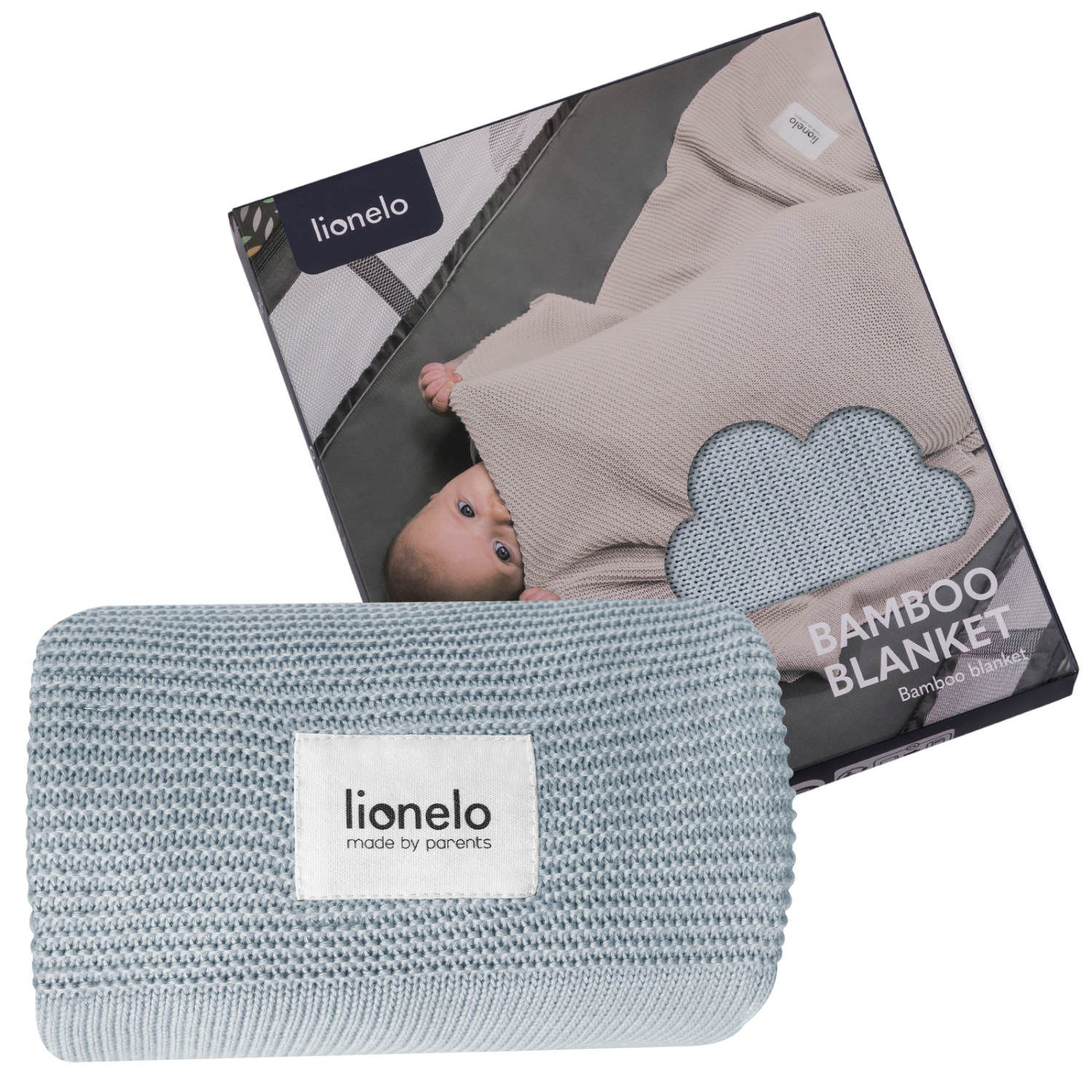 Lionelo Bamboo Blanket Grey — Kocyk bambusowy