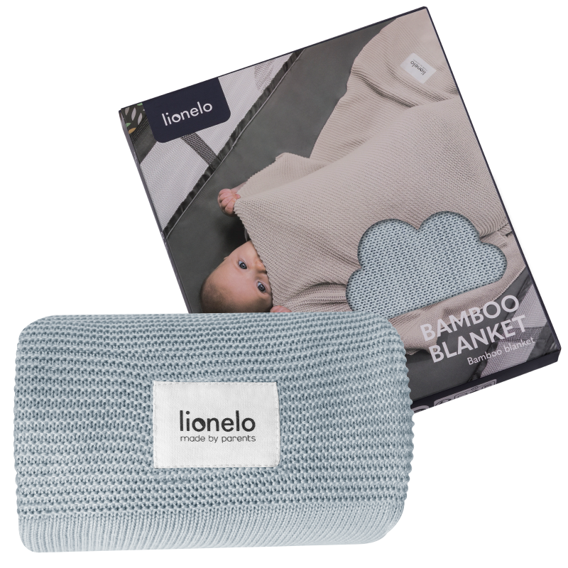 Lionelo Bamboo Blanket Grey — Kocyk bambusowy