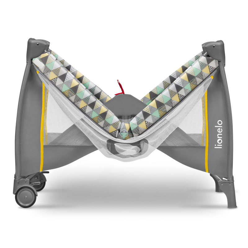 Lionelo Sven Plus Yellow Scandi — Łóżeczko turystyczne