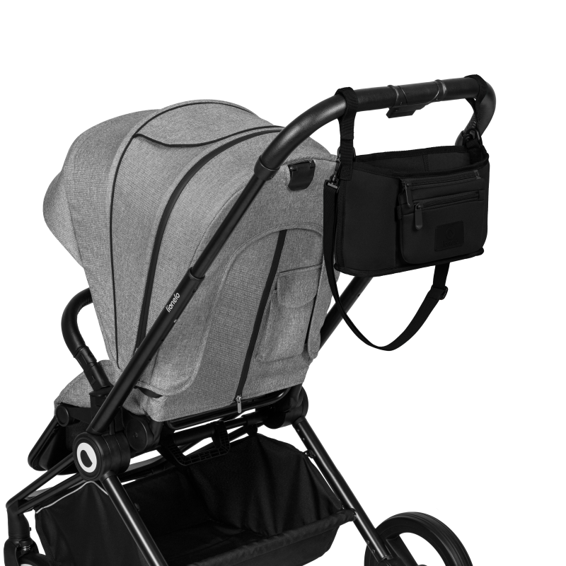 Lionelo Little Cube Black Carbon — Organizer do wózka