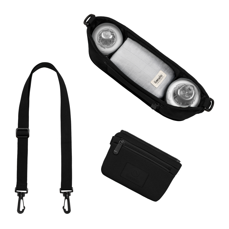 Lionelo Little Cube Black Carbon — Organizer do wózka