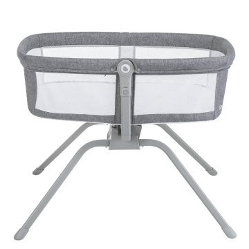 Lionelo Malin Grey Concrete — łóżeczko z funkcją kołyski