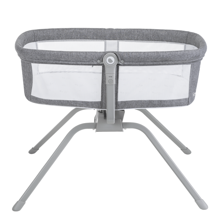 Lionelo Malin Grey Concrete — łóżeczko z funkcją kołyski