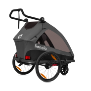 Lionelo Cama Grey Graphite — przyczepka rowerowa z funkcją wózka spacerowego