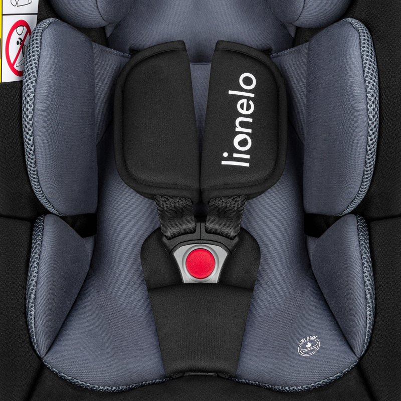 lionelo Astrid i-Size Set Black Grey — Fotelik samochodowy z bazą ISOFIX