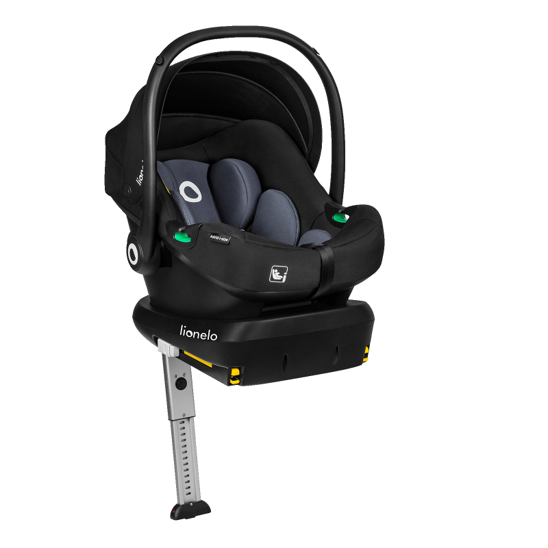 lionelo Astrid i-Size Set Black Grey — Fotelik samochodowy z bazą ISOFIX