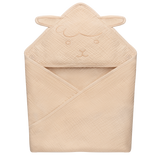Muslin Hooded Towel Beige Sand