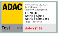 Astrid i-Size + baza ADAC