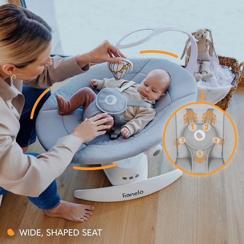 Lionelo Iris Grey Concrete — Bouncer-rocker
