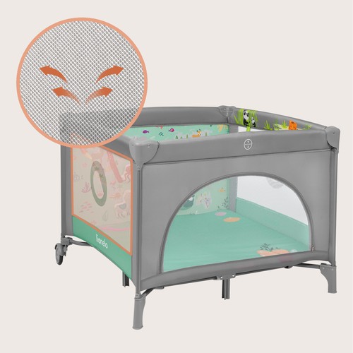 przewiewna siatka w kojcu dla dzieci