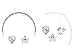 zabawki dołączone do bujaczka