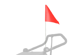 Flaga ostrzegawcza mocowana na przyczepce